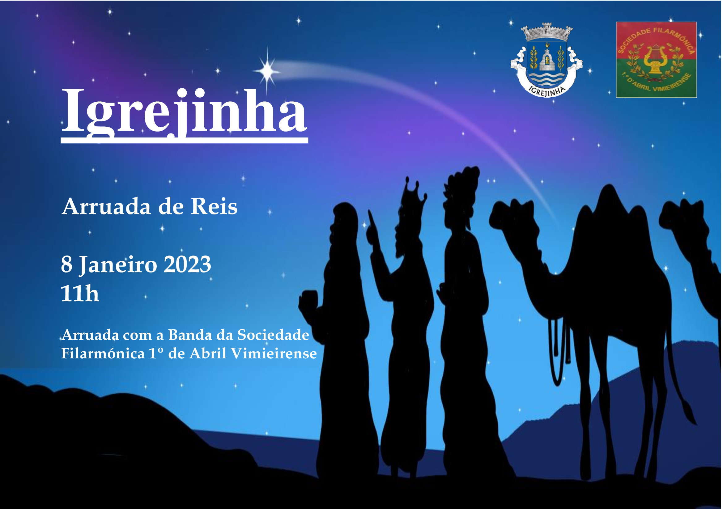 Imagem Arruada com a Banda da Sociedade Filarmónica 1º de Abril Vimieirense