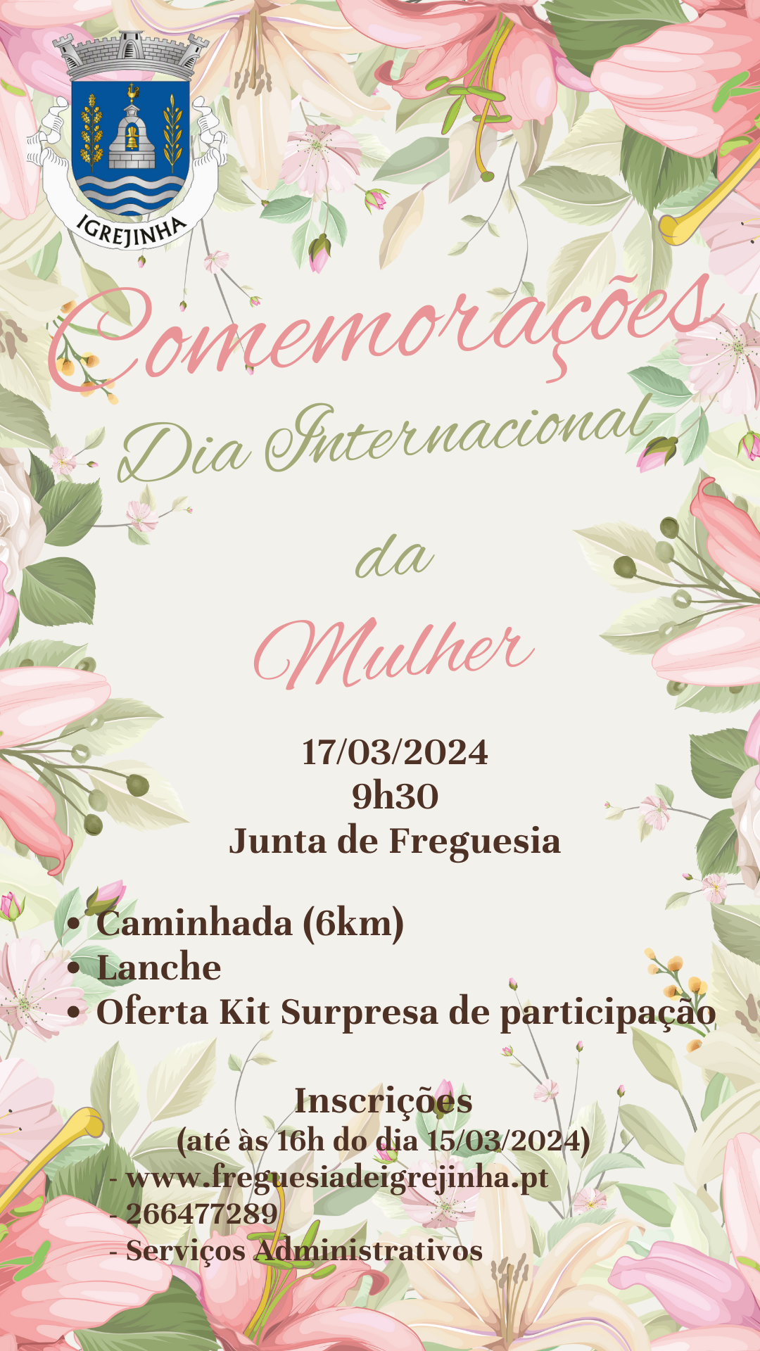 Imagem Comemoração do Dia Internacional da Mulher 2024