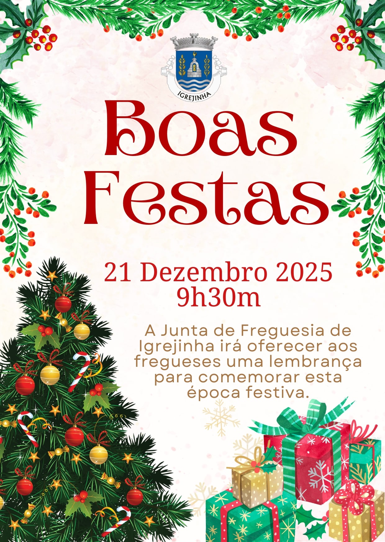 Notícia Boas Festas 2025